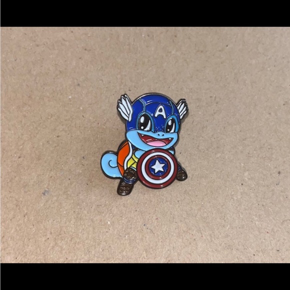 COPY - Captain America Squirtle Pin - Picture 2 of 3